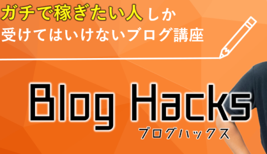 【特典割引付】Blog Hacks(ﾌﾞﾛｸﾞﾊｯｸｽ)で稼げるかを実践し真実を暴露!